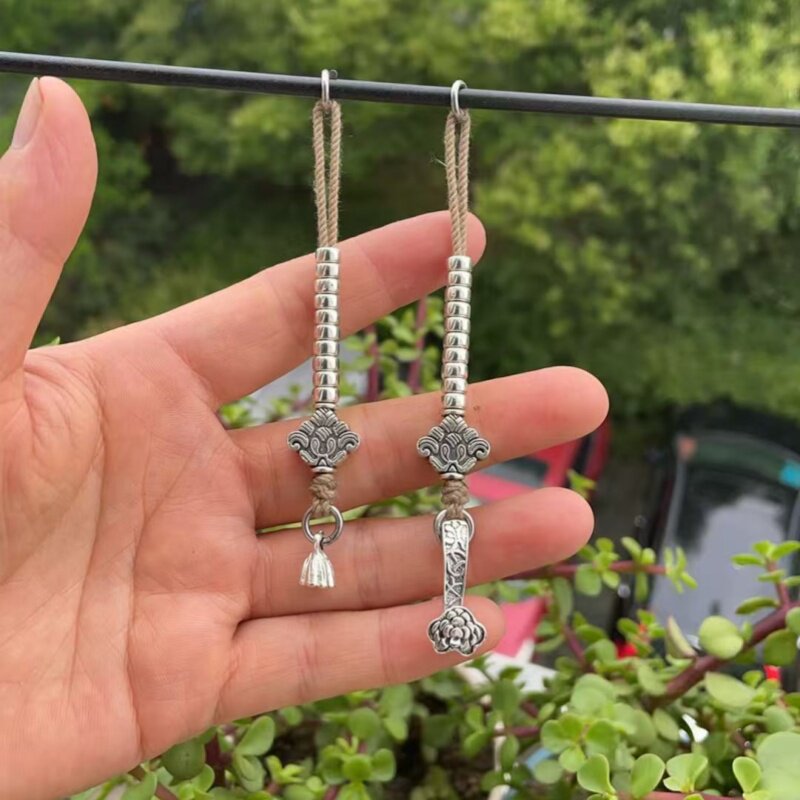 Fine Jewelry & Watches Photos - チベット銀製カウンターサイドハンギングペアアクセサリー、フル108 DIYピクシンヴァジュラセット、手作りユニセックスエレガントファイントップ、最高級ギフト