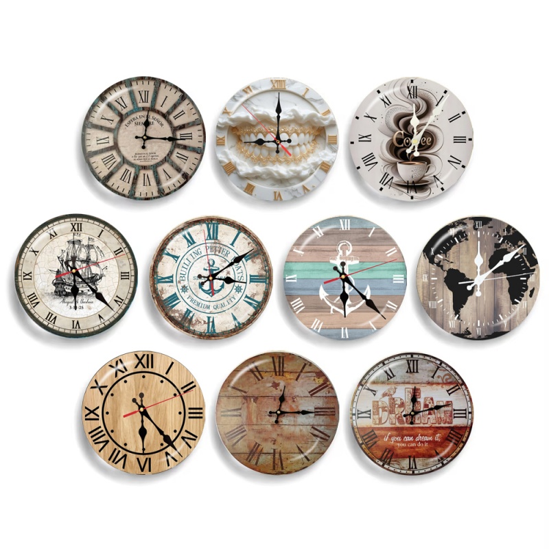 Jewelry Making Watches - レトロ時計懐中時計パターン 10 個 12 ミリメートル/16 ミリメートル/18