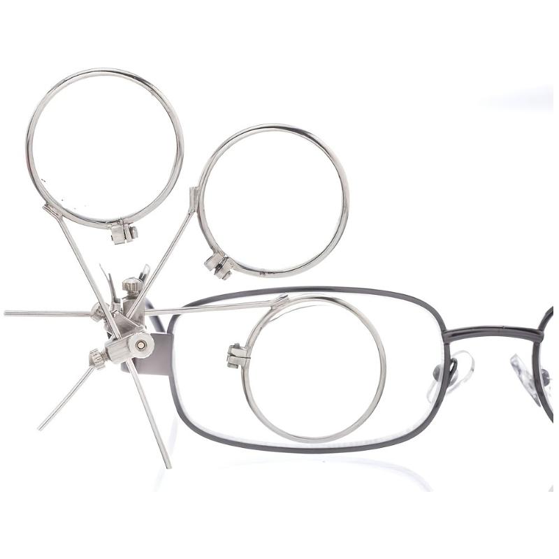 Jewelry Making Watches - # 新品。1個入り ガラス製宝石鑑定用ルーペ 三眼ルーペ クリップ式眼鏡拡大鏡 ジュエリー時計の細部作業用修理ツール