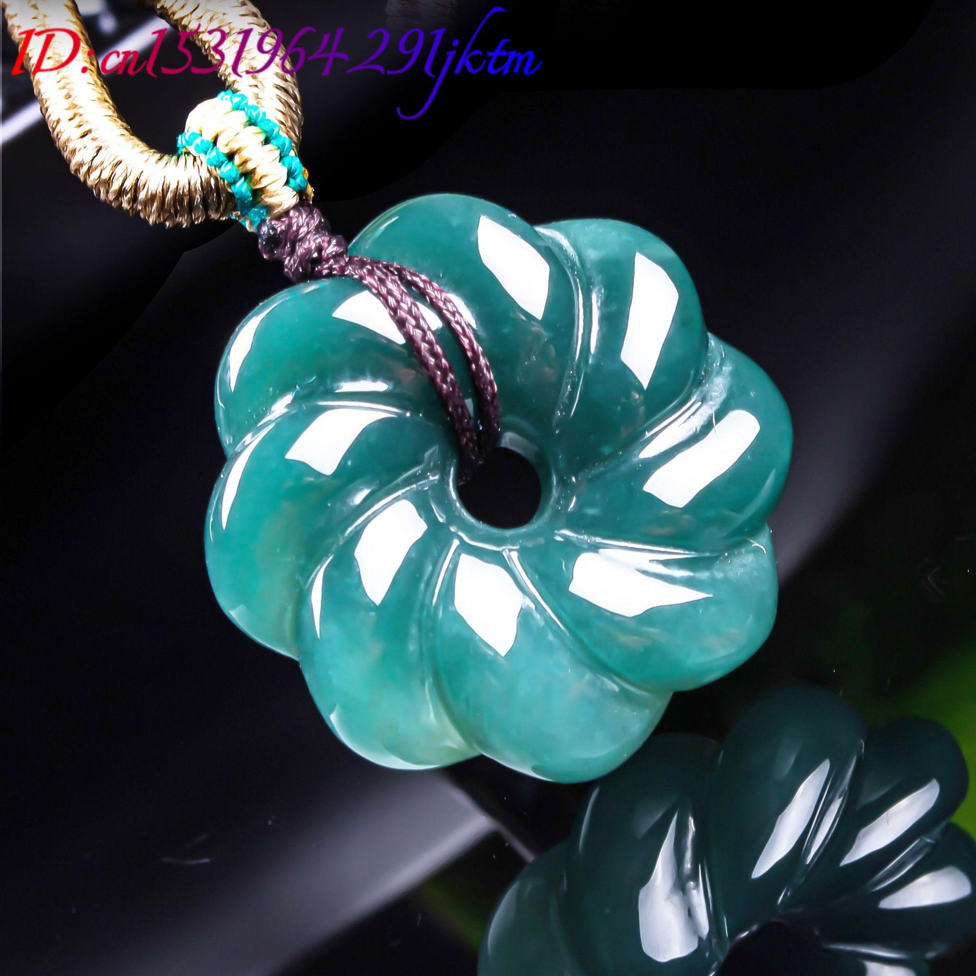 天然ビルマ翡翠の花ペンダントネックレスアクセサリー、宝石のお - Jewelry & Watches Review のレビューと価格