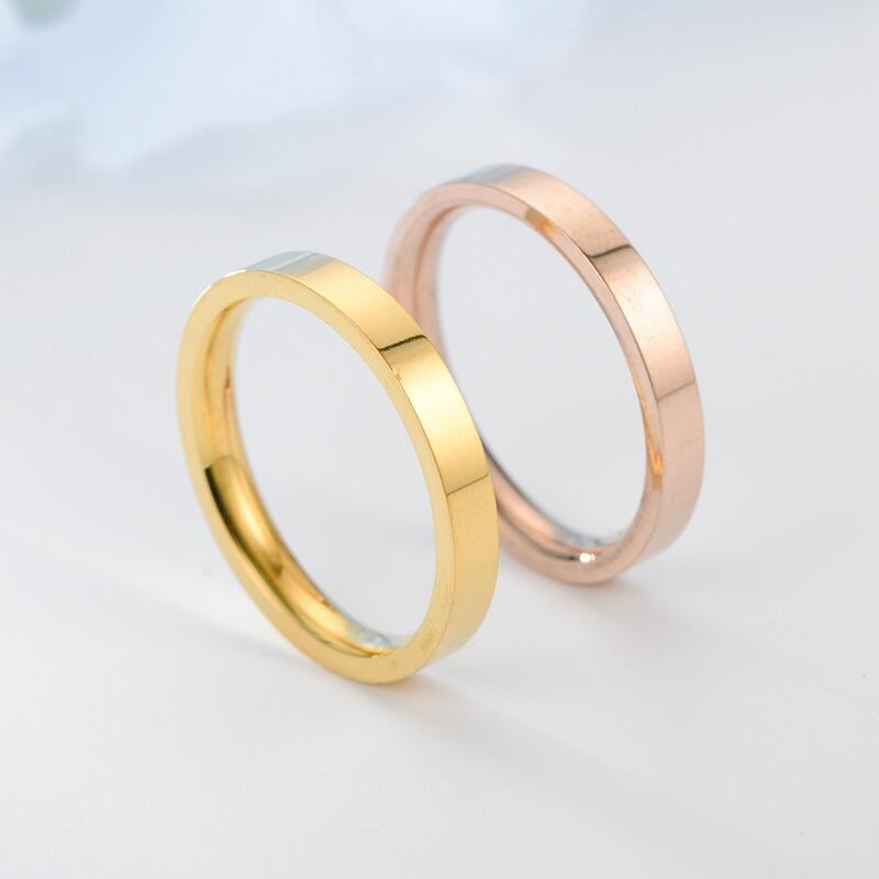 上品なミニマリスト薄型スタッカブルリング女性のためのステンレ - Minimalist Ring Stackable のレビューと価格