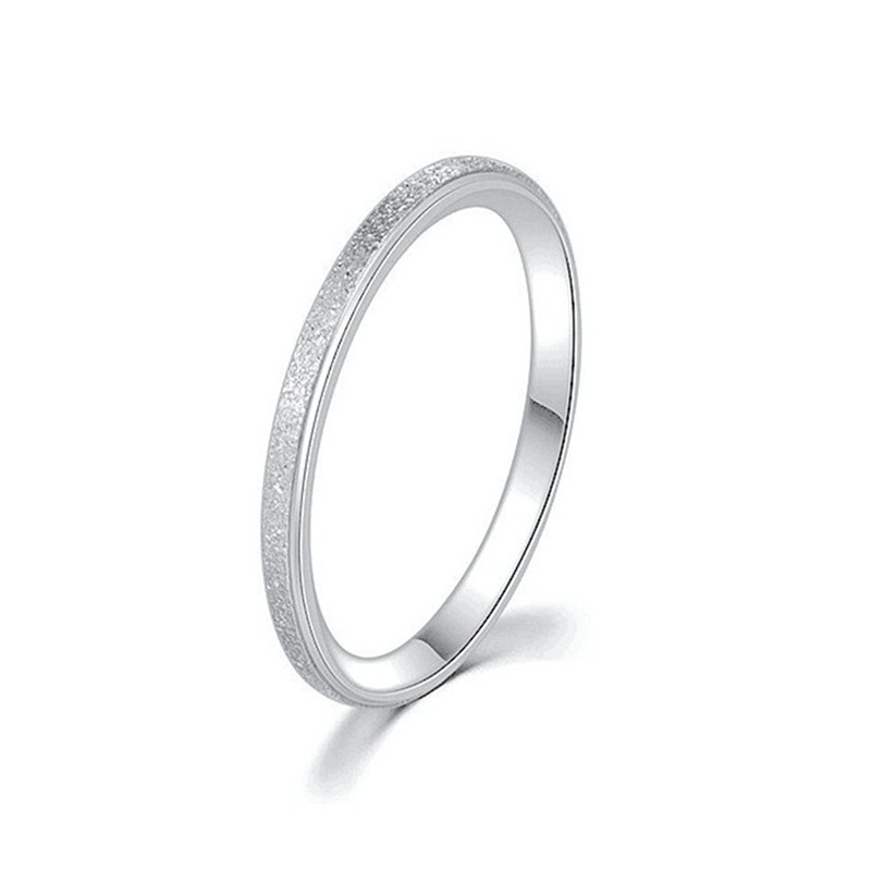 ファッションミニマリストつや消し薄型スタッカブルリングステン - Minimalist Ring Stackable のレビューと価格