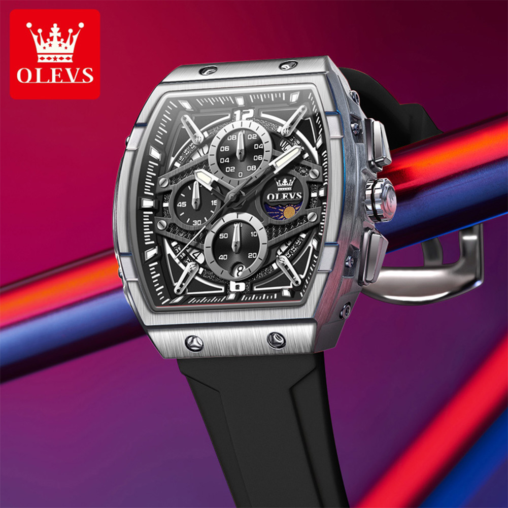 OLEVS 2975メンズ腕時計 ファッション スケルトン  - Rolex Watch Datejust のレビューと価格