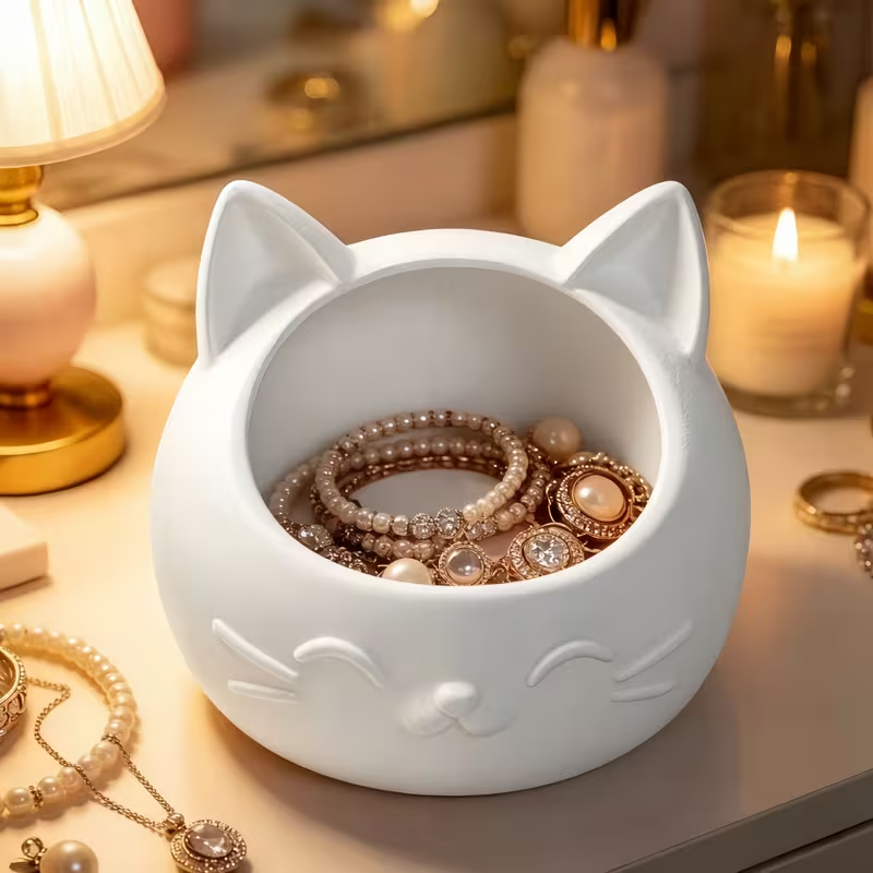 ミニ漫画猫型収納ボックス、ジュエリーや時計などの小物を収納す - Jewels On Watches のレビューと価格