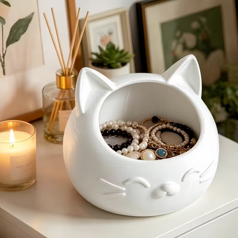 ミニ漫画猫型収納ボックス、ジュエリーや時計などの小物を収納す - Jewels On Watches のレビューと価格