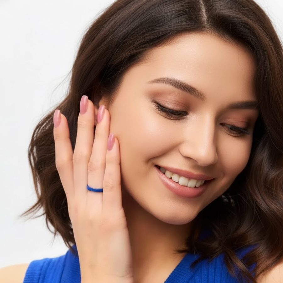 3mmセラミック製レディース結婚指輪、薄型プレーンミニマリス - Minimalist Ring Stackable のレビューと価格