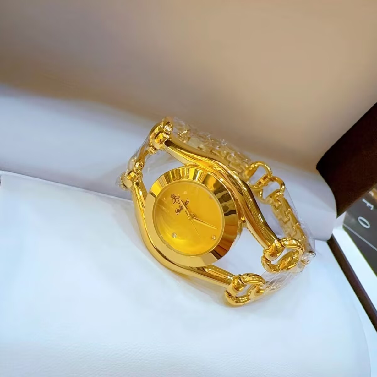 新しいフランスドバイ 24 K ゴールドメッキ腕時計ウェディ - Jewelry And Watches のレビューと価格