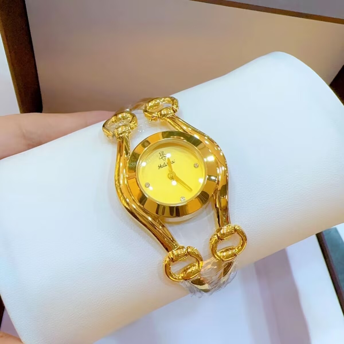 新しいフランスドバイ 24 K ゴールドメッキ腕時計ウェディ - Jewelry And Watches のレビューと価格