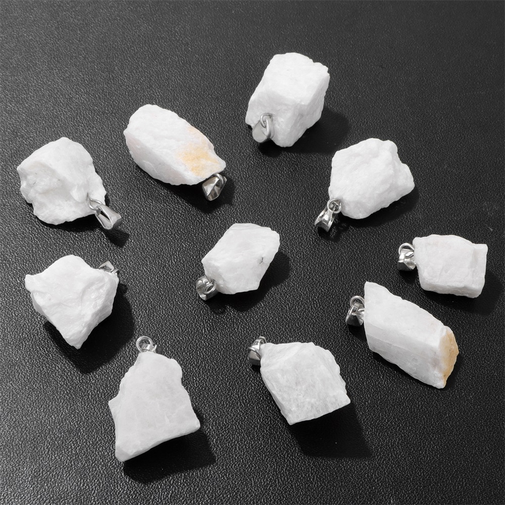 不規則な生の石のペンダント,天然生の生のジュエリー,ダスティ - Gemstone Bracelet Healing のレビューと価格