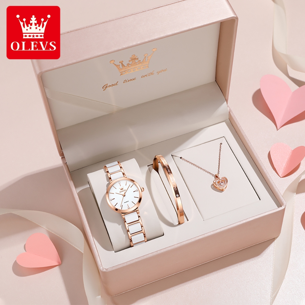 OLEVSレディース腕時計5877高級エレガントクォーツ腕時 - Jewelry And Watches のレビューと価格