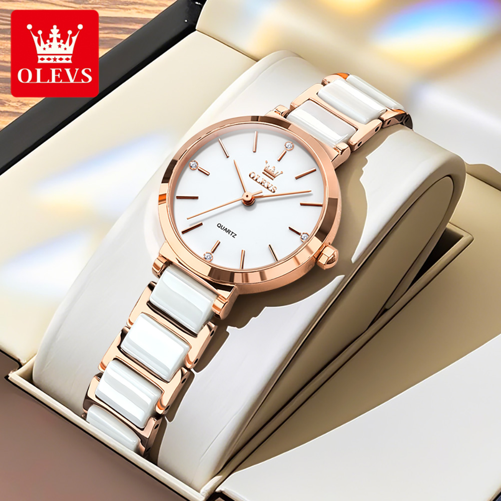 OLEVSレディース腕時計5877高級エレガントクォーツ腕時 - Jewelry And Watches のレビューと価格