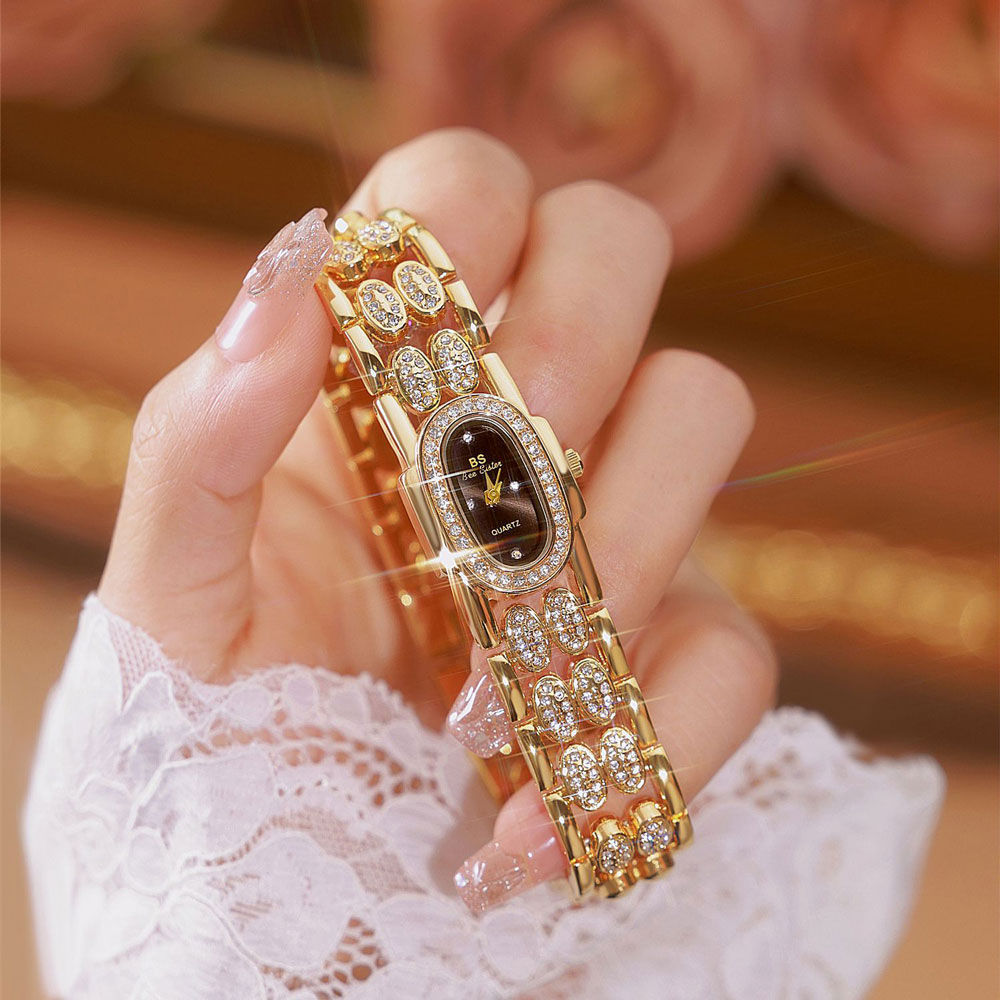 ファッション腕時計ゴールドブレスレットステンレス鋼クォーツ時 - Jewelry Watches Vintage のレビューと価格