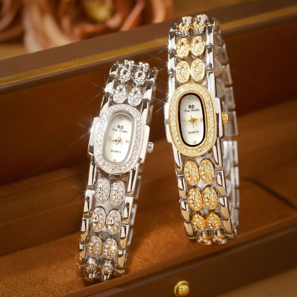 ファッション腕時計ゴールドブレスレットステンレス鋼クォーツ時 - Jewelry Watches Vintage のレビューと価格