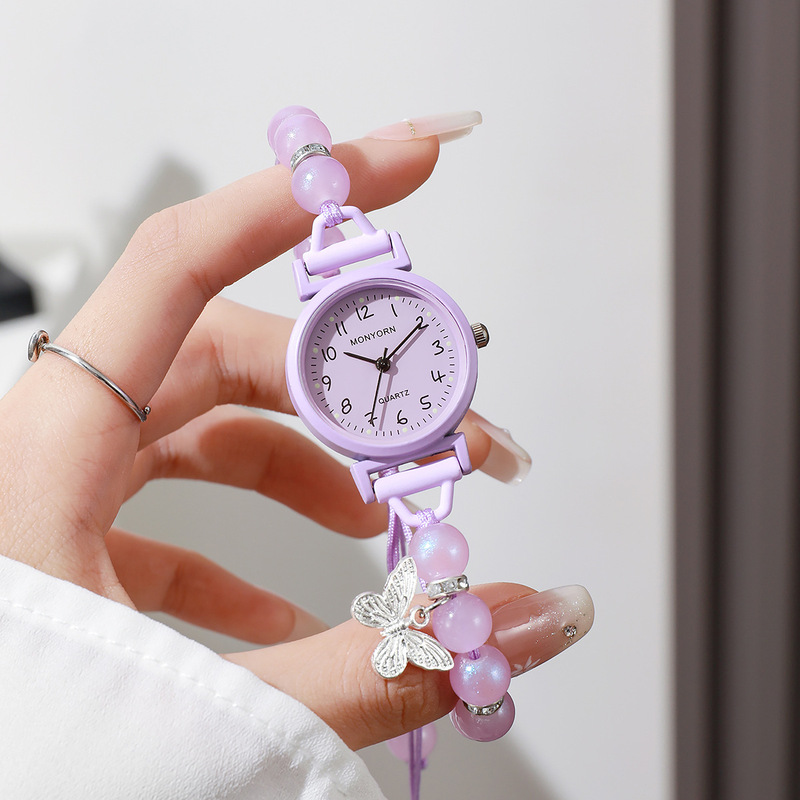 レディース腕時計 バタフライビーズ 学生スタイル シンプルで - Jewelry Making Watches のレビューと価格