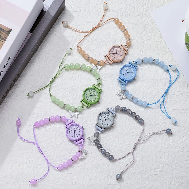 レディース腕時計 バタフライビーズ 学生スタイル シンプルで - Jewelry Making Watches のレビューと価格