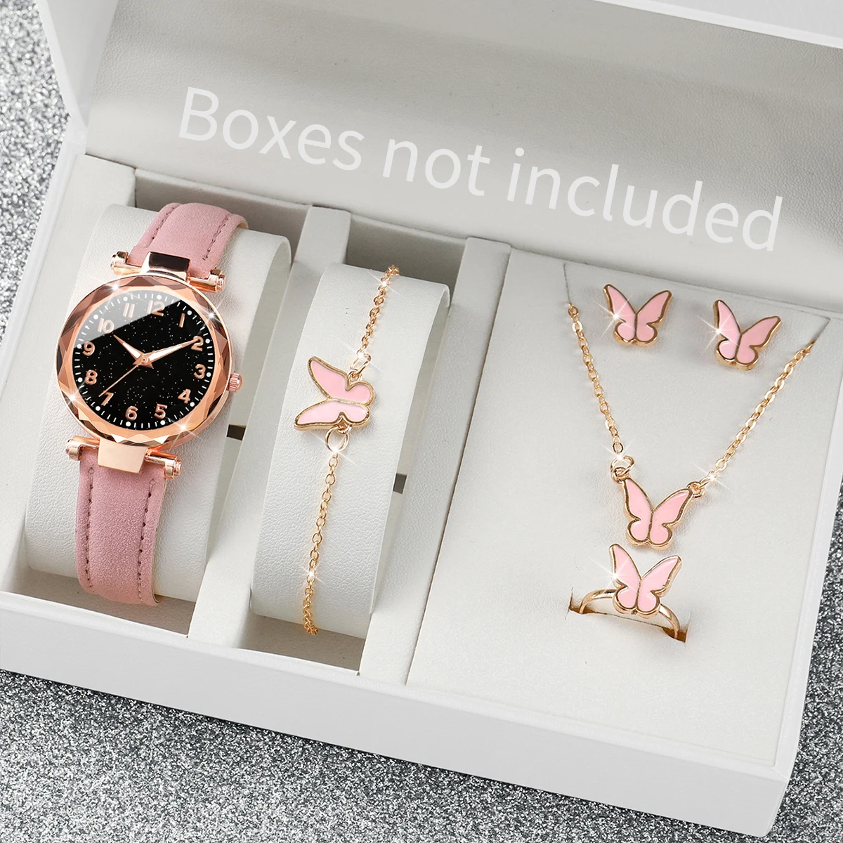 5/6 個のファッション女性用腕時計カジュアルレザーバンドク - Jewels On Watches のレビューと価格