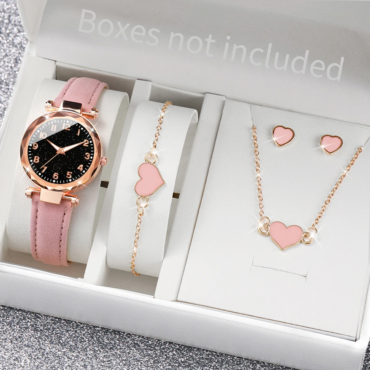 5/6 個のファッション女性用腕時計カジュアルレザーバンドク - Jewels On Watches のレビューと価格