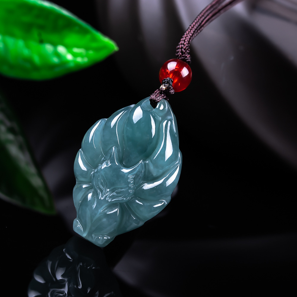 天然ビルマ翡翠フォックスペンダントネックレスヴィンテージアク - Jewelry & Watches Review のレビューと価格
