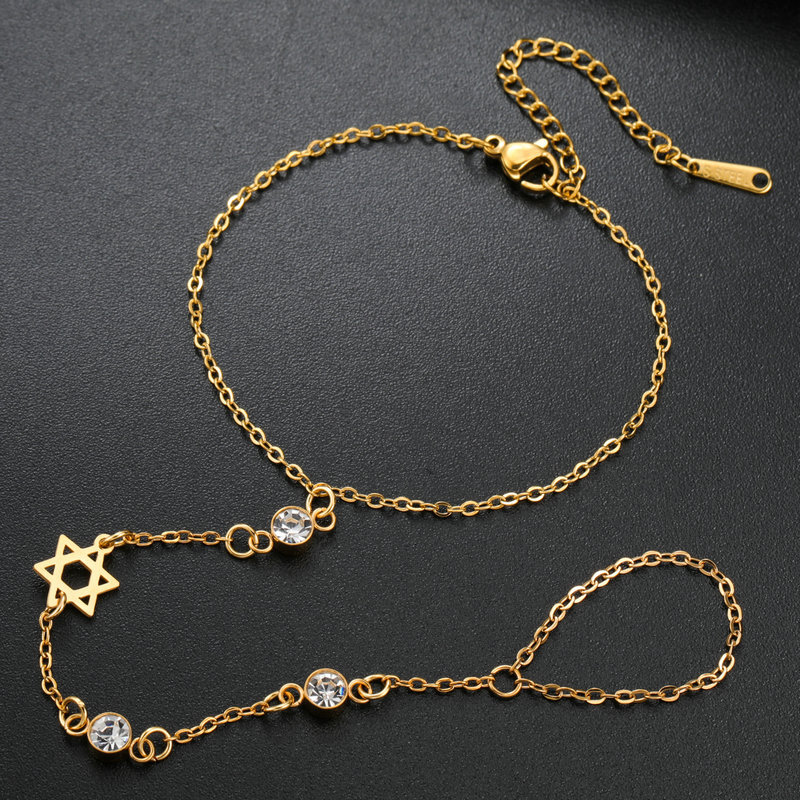 ユダヤ教のダビデの星、ヘブライ文字チャイ、指輪型ブレスレット - Jewelry & Watches Review のレビューと価格