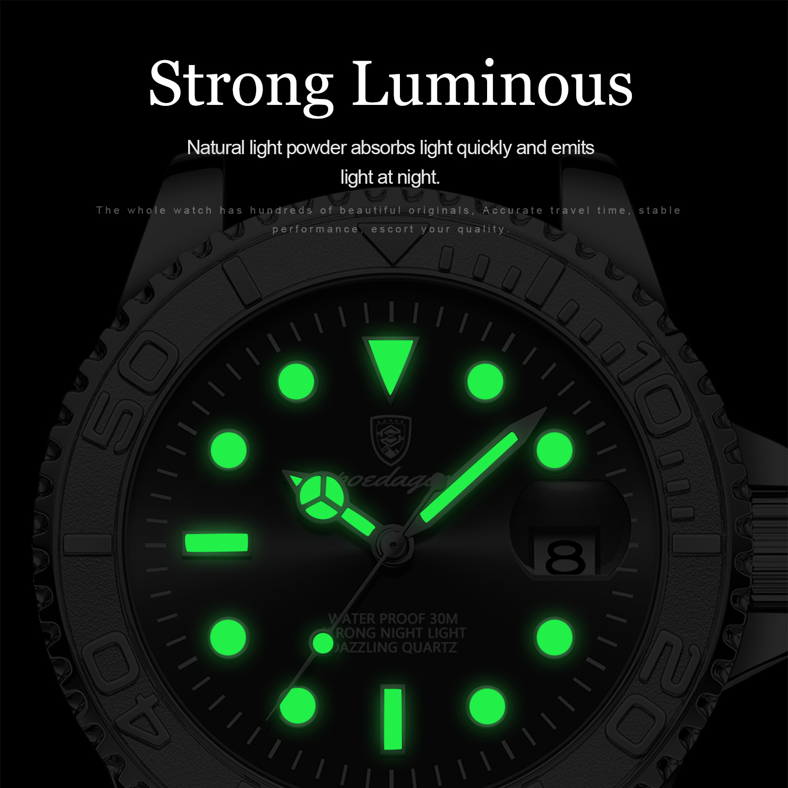 Poedagar トップ高級男の腕時計防水発光日付メンズ腕時 - Rolex Watch Datejust のレビューと価格