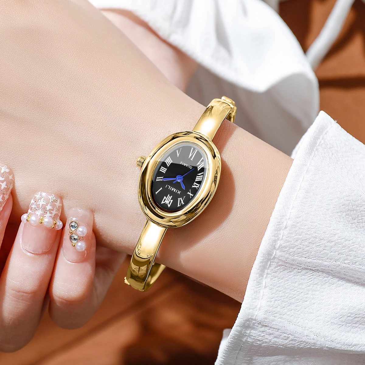 2026XIMILI ヴィンテージオーバルバングルウォッチ、 - Jewelry Watches Vintage のレビューと価格
