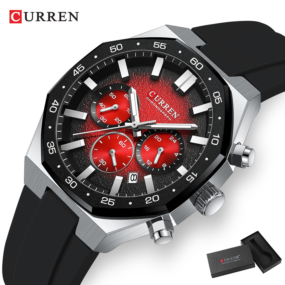 CURREN ファッションカジュアルメンズスポーツウォッチク - Jewelry And Watches のレビューと価格