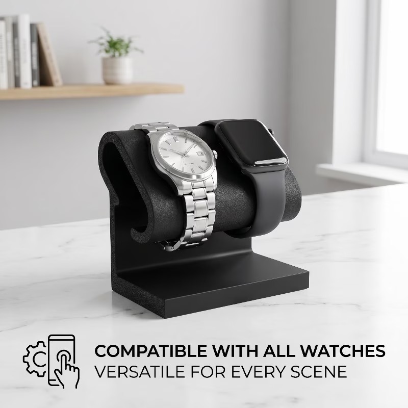 デュアルウォッチジュエリーディスプレイスタンド、つや消し卓上 - Jewels On Watches のレビューと価格