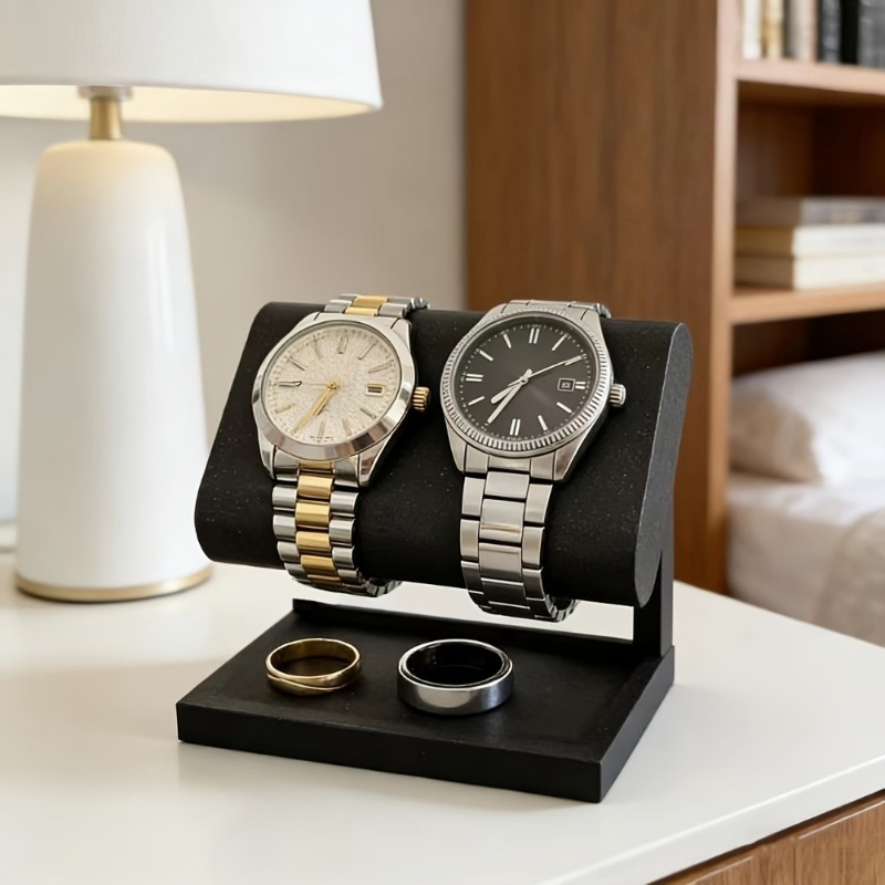 デュアルウォッチジュエリーディスプレイスタンド、つや消し卓上 - Jewels On Watches のレビューと価格