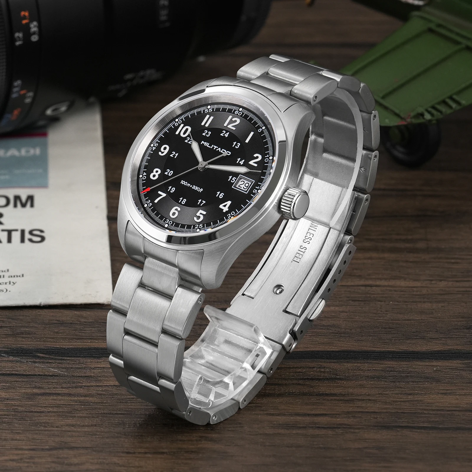 ミリタード ML08 ヴィンテージ クォーツ時計 ロンダ 5 - Jewelry Watches Vintage のレビューと価格