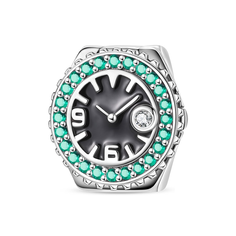 新しい925スターリングシルバー製ウォッチチャームビーズ、ジ - Jewelry Making Watches のレビューと価格