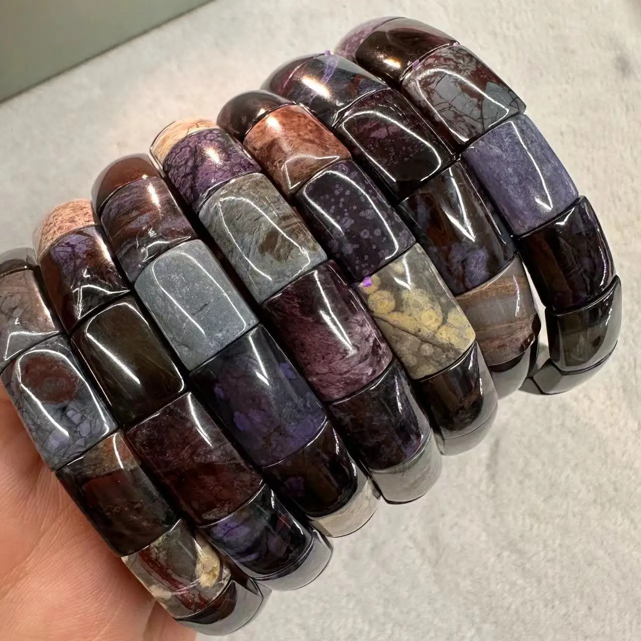 AAA 天然スギライトブレスレット 10*13 ミリメートル - Gemstone Bracelet Healing のレビューと価格