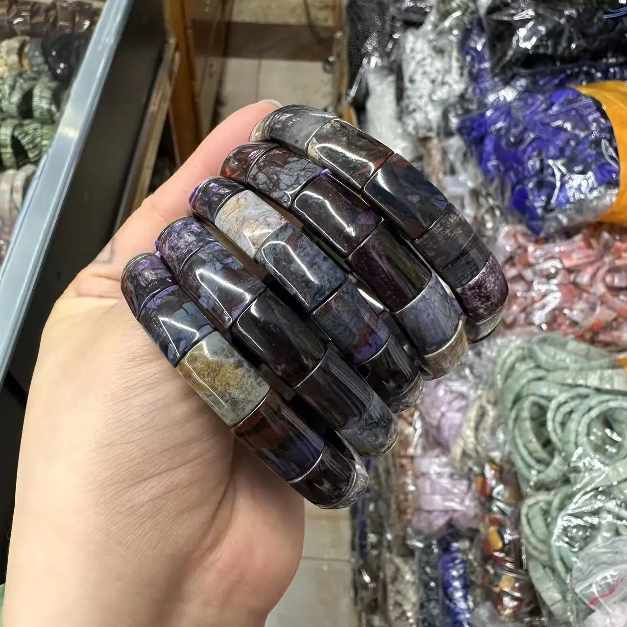 AAA 天然スギライトブレスレット 10*13 ミリメートル - Gemstone Bracelet Healing のレビューと価格
